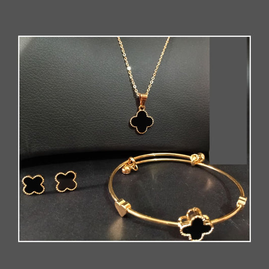 Golden Color 3-Piece Pendant Set