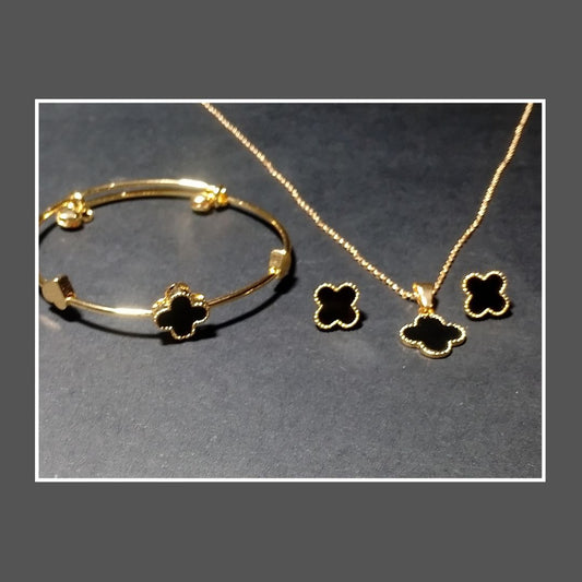 Golden Color 3-Piece Pendant Set